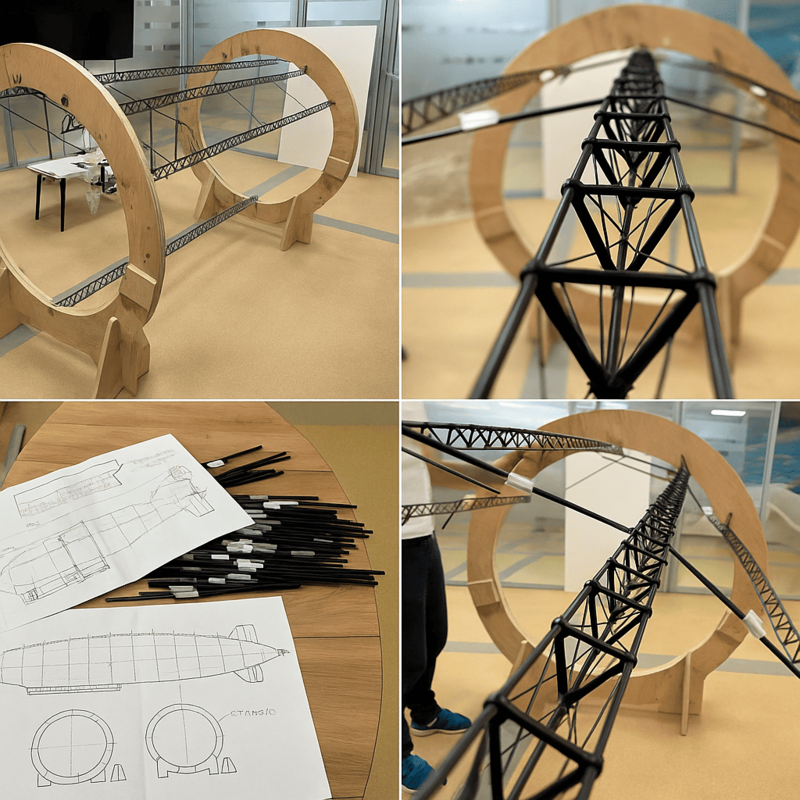 Макет жёсткого дирижабля NOVA-35 проекта «Aeronova»
