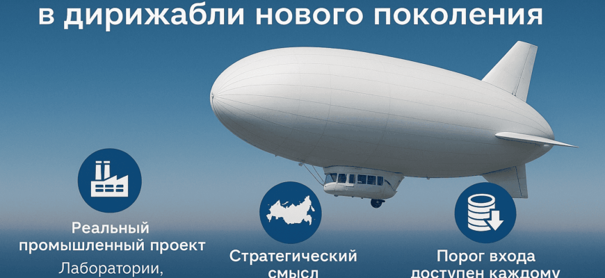 Почему россияне инвестируют в дирижабли нового поколения